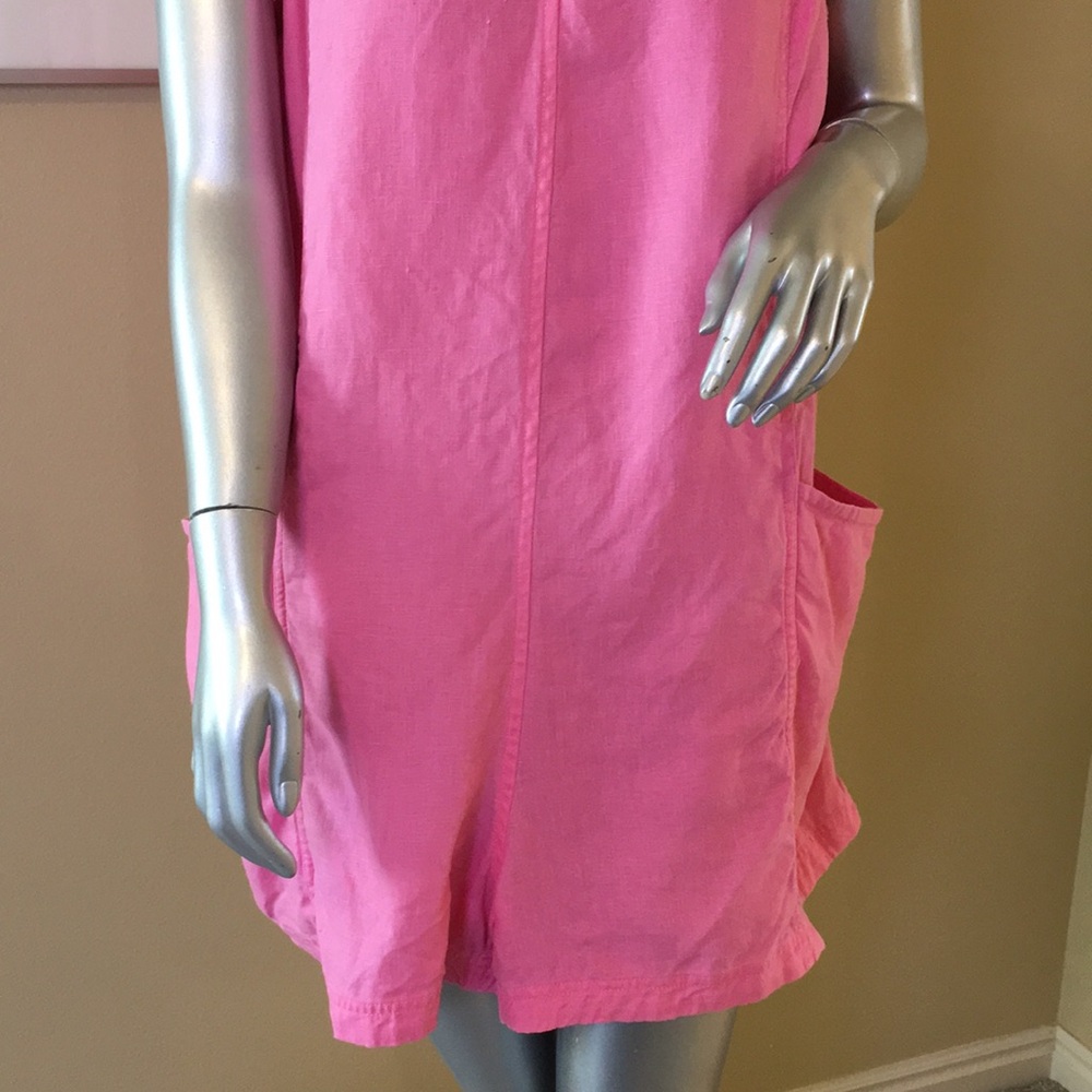 ATHLETA | Retreat Linen Romper In Raphanus Pink 🩷 - Picture 9 of 16
